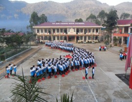 Góc nhìn đẹp toàn cảnh trường THCS và THPT Tả Sìn Thàng